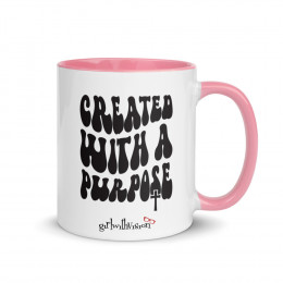 Created With A Purpose - Mug with Color Inside