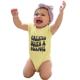 Created With A Purpose - Baby Short Sleeve Onesie